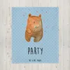 Mr. & Mrs. Panda Kuscheldecke Bär Party - Blau Pastell - Produktbild-Vorschau 2