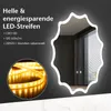 Lustro LED COSTWAY, okrągłe lustro ścienne z 3-kolorowym Podgląd zdjęcia produktu 2