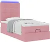 Ottoman-Bett mit Matratzen & LEDs Rosa 100x200 cm Samt Produktbild-Vorschau 4