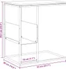 vidaXL Stolik boczny czarny 55x36x59,5 cm materiał Podgląd zdjęcia produktu 8
