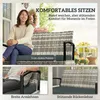 Outsunny Gartenbank mit Stauraum 2-Sitzer Sitzbank mit Produktbild-Vorschau 5