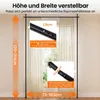 COSTWAY, rám paravánu, tyč na záclony, rozdeľovač Náhľad obrázku produktu 4