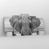 Bild auf Leinwand - Leinwandbild - 5 Teile - Elefant Afrika Produktbild-Vorschau 4