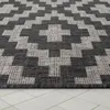 Outdoor Teppich wetterfest Boho Skandi Motiv Rauten robust Produktbild-Vorschau 3
