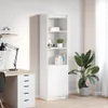 vidaXL Highboard Weiß 50x35x180 cm Holzwerkstoff Produktbild-Vorschau 1