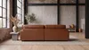 KAWOLA Big Sofa MARLIN Lederfaserstoff cognac Produktbild-Vorschau 6