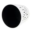 A white plastic planter with a black interior, shown from a slightly elevated angle. Podgląd zdjęcia produktu