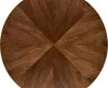 Stół okrągły DANILO 120x120 orzechowy/czarny Podgląd zdjęcia produktu 3