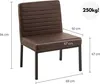 XXL - Stuhl Wingston braun Produktbild-Vorschau 7