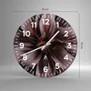 Wanduhr - Rund - Glasuhr - Blumenstrauß Künstlerisch Blume Produktbild-Vorschau 3