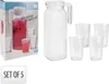 Karaf en glazen set van Koopman International, glas, 1,1 Productafbeelding-voorbeeld 14