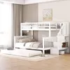 Merax Etagenbett 90x200/140x200/90x190cm Ausziehbett mit Produktbild-Vorschau 1
