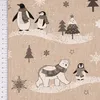 SCHÖNER LEBEN. Tischdecke Pinguine Eisbären natur grau weiß Produktbild-Vorschau 5
