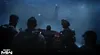 A group of soldiers in a boat at sea, looking towards a large structure in the distance. Produktbild-Vorschau