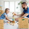 Relaxdays Aufbewahrungskorb, 2er Set, Wasserhyazinthe, Produktbild-Vorschau 2