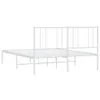 Bettgestell mit Kopfteil Metall Weiß 135x190 cm , Produktbild-Vorschau 7