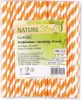 NATUREStar 421090Papiertrinkhalme Classic orange/weiß Náhľad obrázku produktu 1