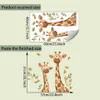 2 Giraffen Wandsticker für Wanddekoration, Wohnzimmer, Produktbild-Vorschau 2