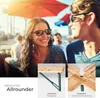 A couple enjoying an outdoor setting, with close-ups of a table's features. Produktbild-Vorschau