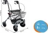Rollator pliant réglable en hauteur pour personnes âgées, Voir les images du produit 3