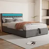 okwish Boxspring postel 140x200 cm s LED osvětlením, USB a Náhled obrázku produktu 2