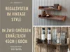 IB Laursen Holz Ziegelform Wandregal 60cm Industrial Braun Produktbild-Vorschau 4