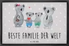 Mr. & Mrs. Panda Fussmatte Koala Familie zwei 60 x 90 cm - Produktbild-Vorschau 1