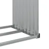 vidaXL Wiata na drewno opałowe jasnoszara 120x45x100 cm Podgląd zdjęcia produktu 7