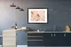 MuchoWow® Gerahmtes Poster Vogel - Blaumeise - Schilf 80x60 Produktbild-Vorschau 5