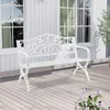 Záhradná lavica "Utav" pre 2-3 osoby oceľ 127 x 53 x 79 cm Náhľad obrázku produktu 1