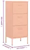 vidaXL Lagerschrank Rosa 42,5x35x101,5 cm Stahl Produktbild-Vorschau 8