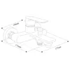 Mexen Royo R05 Badewannenset, Gold - 72203R05-50 Produktbild-Vorschau 3