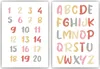 ABC Kinderposter 2er Set Alphabet Lernposter Buchstaben & Produktbild-Vorschau 1