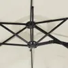 vidaXL Doppelsonnenschirm mit LEDs Sandweiß 316x240 cm -  Produktbild-Vorschau 9