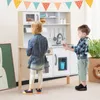 Kuchnia dla dzieci COSTWAY z 18 akcesoriami, drewniana Podgląd zdjęcia produktu 2