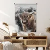 MuchoWow® Wandteppich Wandbehang Scottish Hochlandrind - Produktbild-Vorschau 6