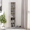 vidaXL Bücherregal 5 Fächer Betongrau 40x24x175 cm Produktbild-Vorschau 2