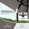 Sekey Sonnenschirm Balkon Gartenschirm Marktschirm  140×210 Produktbild-Vorschau 6