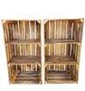 Two wooden crates with shelves, shown against a white background. Náhled obrázku produktu