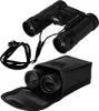 A pair of black binoculars and their carrying case are shown against a white background. Podgląd zdjęcia produktu