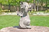 Süsser Gartendrache Augen zu Drache Figur Gartenfigur 27 cm Produktbild-Vorschau 9