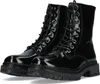 A pair of black patent leather combat boots. Produktbild-Vorschau