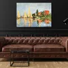 Leinwandbild  Regatta in Argenteuil - Claude Monet 100x70 Produktbild-Vorschau 2