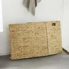 Wäschekorb mit Deckel, faltbar, 2 Fächer, Wäschesammler aus Produktbild-Vorschau 3