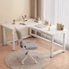 Rohový Herní Počítačový Stůl Velký Moderní Bílý Loft 120 Cm Náhled obrázku produktu 5