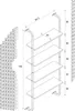Mensola appesa in legno | Scaffale salvaspazio | Anteprima dell’immagine prodotto 4
