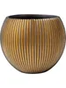 Capi Europe Gefäß kugel Groove Black & Gold - 30x25 - Gold Produktbild-Vorschau 2