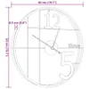 vidaXL Wanduhr Schwarz Ø50 cm Eisen Produktbild-Vorschau 7