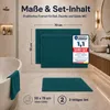Komfortec Badematte 2er Set 50x70 cm, 100% Baumwolle, 600 Produktbild-Vorschau 2