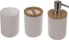 Set da bagno 6 pezzi, bianco Anteprima dell’immagine prodotto 11